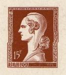 France_1953_Yvert_unadopted_15f_Marianne_de_Spitz_Type_i_brown_b_ATP_detail