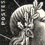 France_1955_Yvert_1011a-Scott_753_unadopted_Marianne_de_Muller_15f_premier_projet_black_typo_b_AP_detail