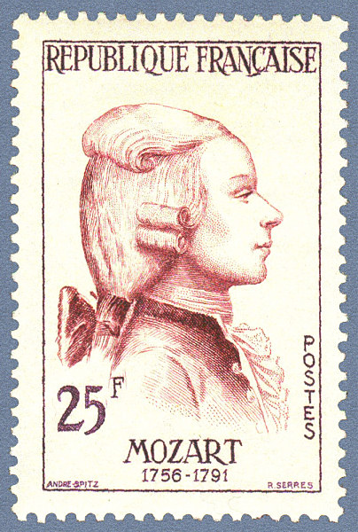 France_1957_Yvert_1137-Scott_862_Wolfgang_Amadeus_Mozart_a_IS