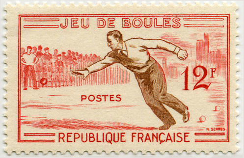 France_1958_Yvert_1161-Scott_883_jeu_de_boules_b_IS