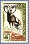 France_1963_Yvert_1613-Scott_1260_45c_mouflon_1969_a_IS