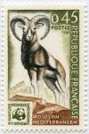 France_1963_Yvert_1613-Scott_1260_45c_mouflon_1969_b_IS