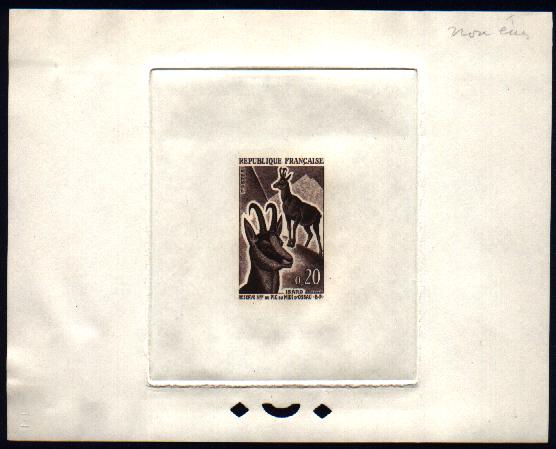 France_1963_Yvert_1675a-Scott_1332_unissued_20c_isard_sepia_ab_ATP