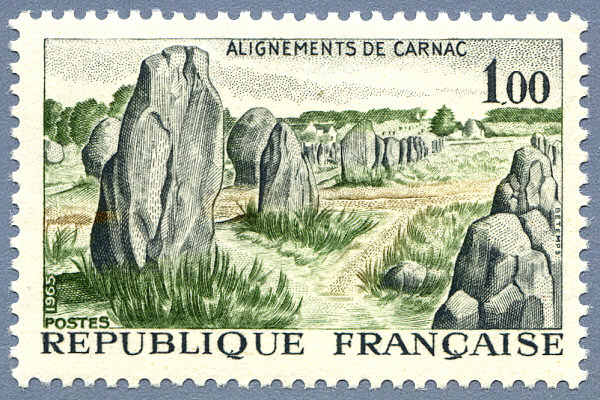 France_1965_Yvert_1440-Scott_1230_Alignements_de_Carnac_a_IS