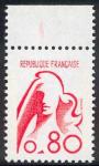 France_1975_Yvert_1816a_unissued_80c_Marianne_de_Bequet_h_US