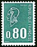 France_1975_Yvert_1893_80c_Marianne_de_Bequet_green_1976_a_IS