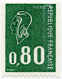 France_1975_Yvert_1894_80c_Marianne_de_Bequet_green_1976_b_IS
