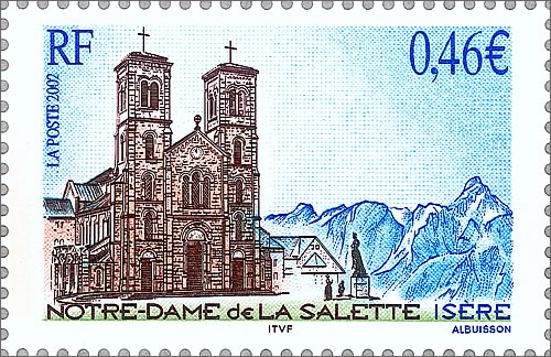 France_2002_Yvert_3506-Scott_Notre-Dame_de_la_Salette_b_IS