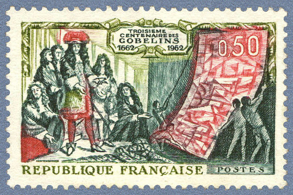 France_1962_Yvert_1343-Scott_1037_50c_Gobelins_a_IS