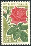 France_1962_Yvert_1356-Scott_1043_roses_20c_a_IS