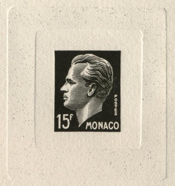 Monaco_1950_Yvert_350b-Scott_257_unissued_15f_Rainier_III_black_a_typo_AP_detail