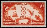 Monaco_1956_Yvert_443-Scott_364_30f_Melbourne_Olympic_Games_b_IS
