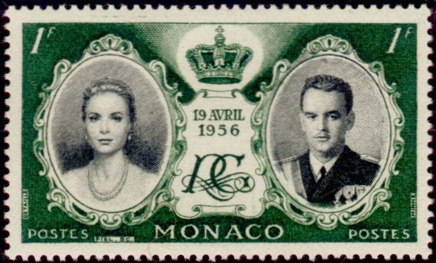 Monaco_1956_Yvert_473-Scott_366_Grace_et_Rainier_III_a_IS