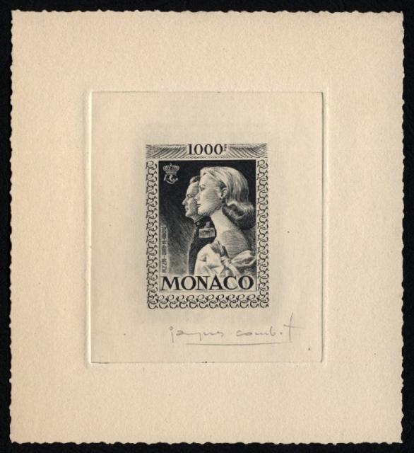 Monaco_1959_Yvert_PA72b-Scott_C55_unadopted_1000f_Grace_et_Rainier_III_maigre_black_b_AP