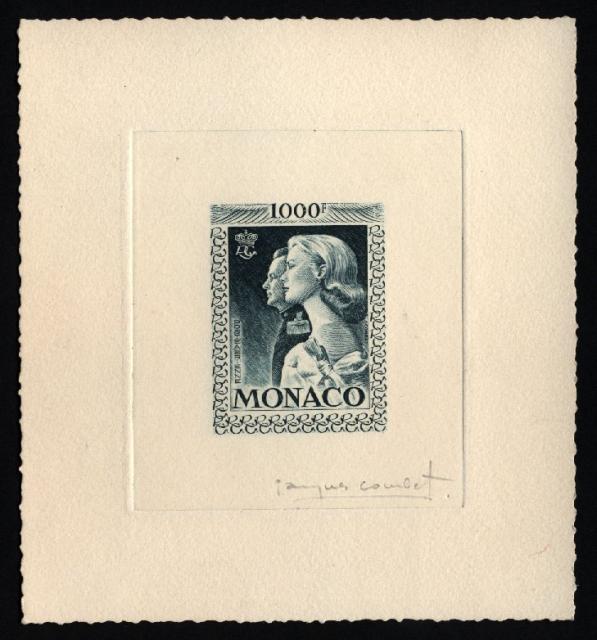 Monaco_1959_Yvert_PA72b-Scott_C55_unadopted_1000f_Grace_et_Rainier_III_maigre_blue-grey_a_AP