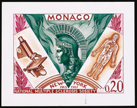 Monaco_1961_Yvert_580a-Scott_504_unadopted_Sclerosis_Society_MAQ