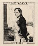Monaco_1969_Yvert_PA94b-Scott_C76_unissued_in_TD_Napoleon_horizontal_die_with_frame_positive_1er_etat_black_ba_AP_detail