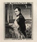 Monaco_1969_Yvert_PA94b-Scott_C76_unissued_in_TD_Napoleon_vertical_die_with_frame_positive_black_a_AP_detail_a