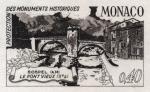Monaco_1971_Yvert_851a-Scott_800_unadopted_40c_bridge_1er_etat_black_a_AP_detail