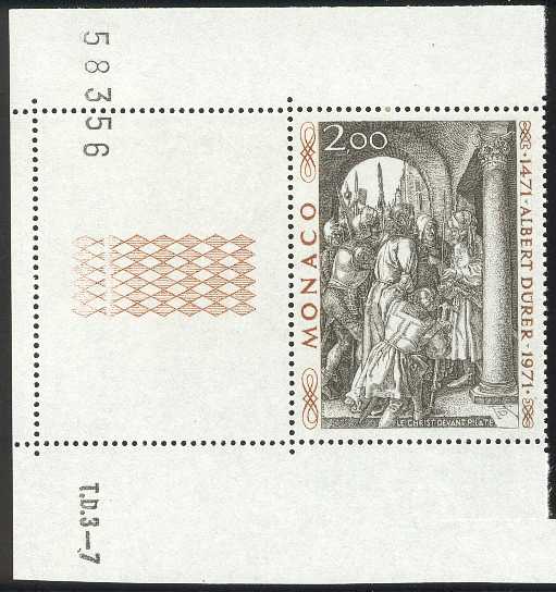 Monaco_1972_Yvert_876A-Scott_817_unissued_Albert_instead_of_Albrecht_Durer_c_US