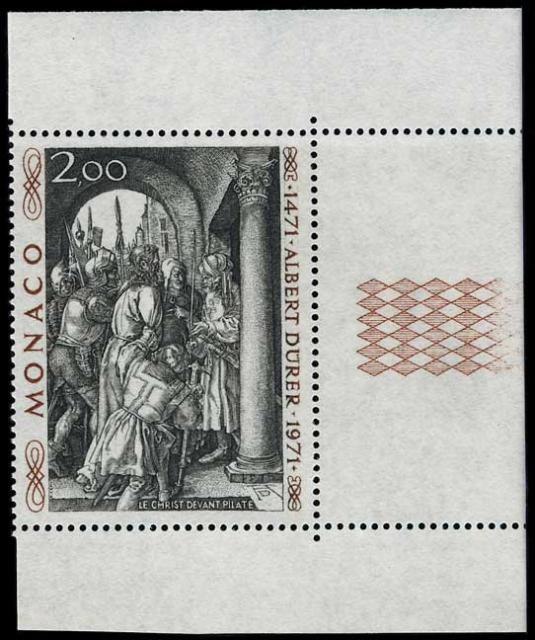 Monaco_1972_Yvert_876A-Scott_817_unissued_Albert_instead_of_Albrecht_Durer_d_US