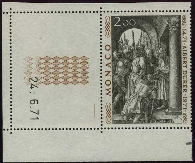 Monaco_1972_Yvert_876A-Scott_817_unissued_Albert_instead_of_Albrecht_Durer_e_US