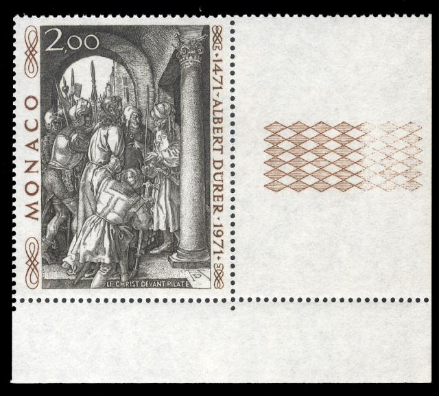 Monaco_1972_Yvert_876A-Scott_817_unissued_Albert_instead_of_Albrecht_Durer_r_US