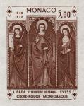 Monaco_1972_Yvert_BF7a-Scott_864_unadopted_Dolceaqua_Red_Cross_brown_a_ESS_detail