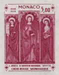 Monaco_1972_Yvert_BF7a-Scott_864_unadopted_Dolceaqua_Red_Cross_lilac-red_a_ESS_detail
