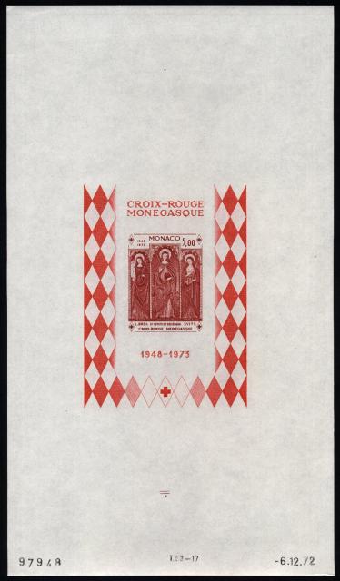 Monaco_1972_Yvert_BF7a-Scott_864_unadopted_Dolceaqua_Red_Cross_red_a_ESS
