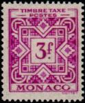 Monaco_1946_Yvert_Taxe_34-Scott_3f_IS