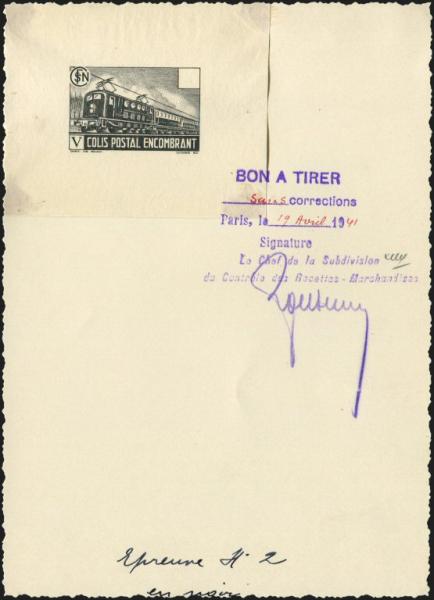France_1941_Yvert_Colis_Postaux_182-Scott_etat_black