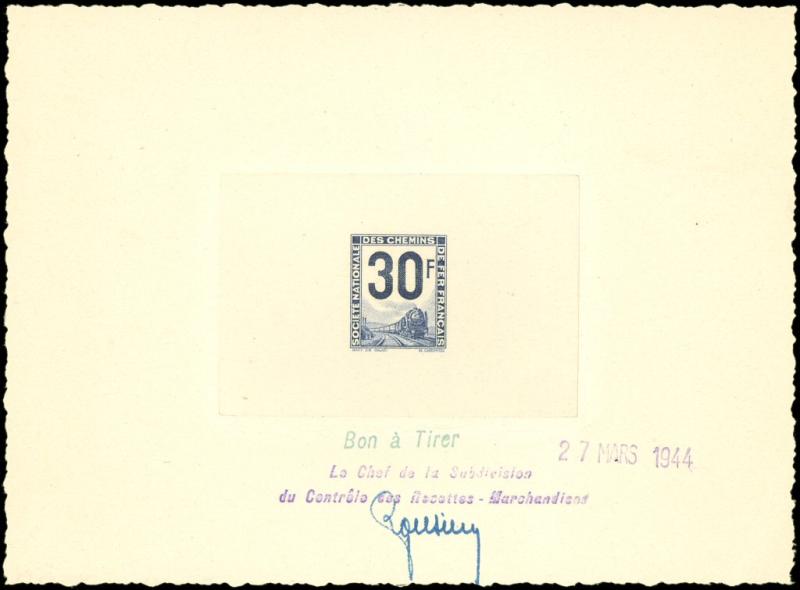 France_1944_Yvert_Colis_Postaux_Petits_12-Scott_blue