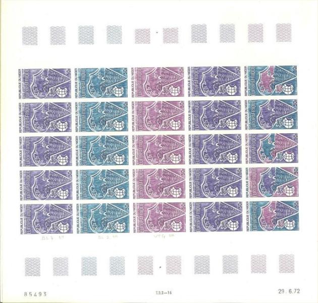 Niger_1972_Yvert_PA192-Scott_C192_full_sheet