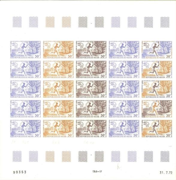 Niger_1972_Yvert_PA193-Scott_C193_full_sheet