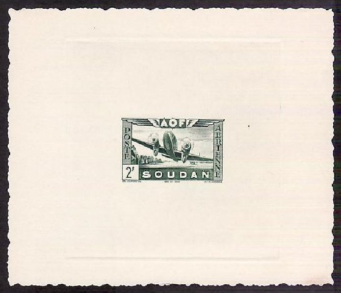Fr_Sudan_1942_Yvert_PA12-Scott_C8_dark-green