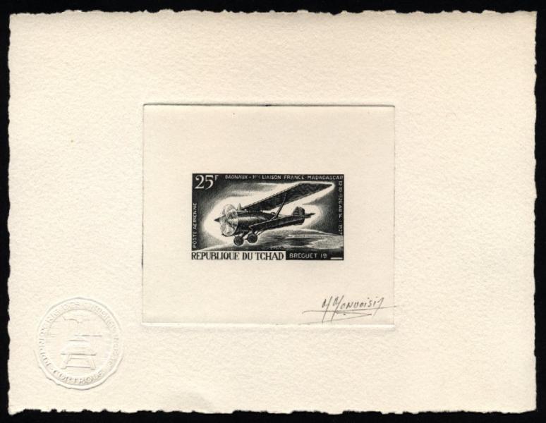 Chad_1967_Yvert_PA37-Scott_C33_black_da