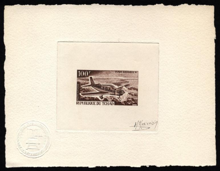 Chad_1967_Yvert_PA40-Scott_C36_dark-brown_ba