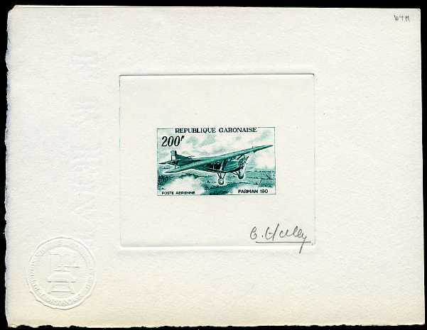 Gabon_1967_Yvert_PA52-Scott_C50_green_c