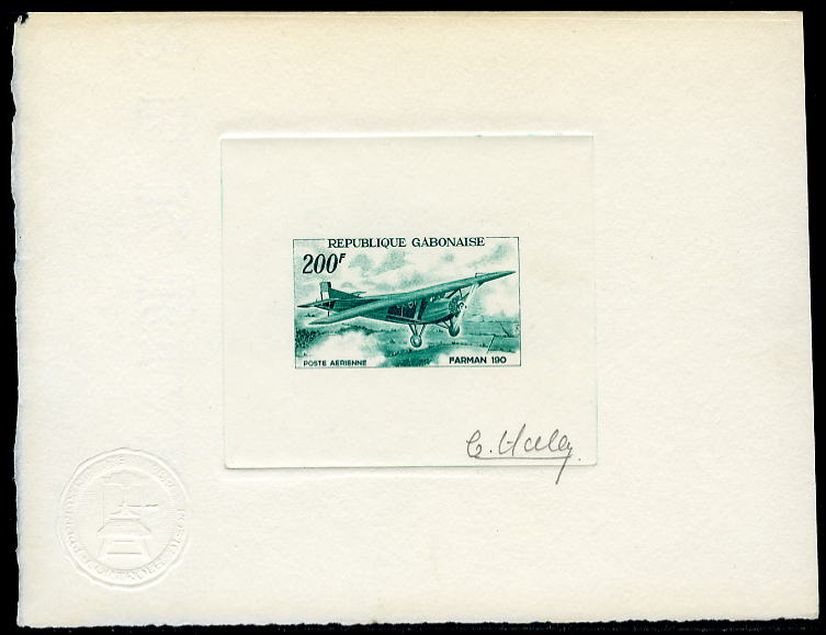 Gabon_1967_Yvert_PA52-Scott_C50_green_fb