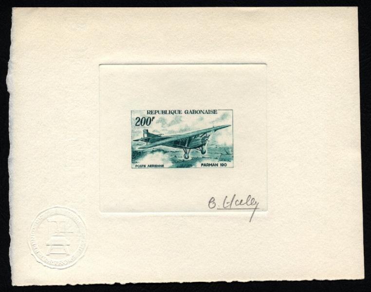 Gabon_1967_Yvert_PA52-Scott_C50_green_g