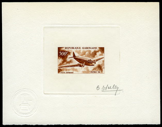 Gabon_1967_Yvert_PA54-Scott_C52_brown_f