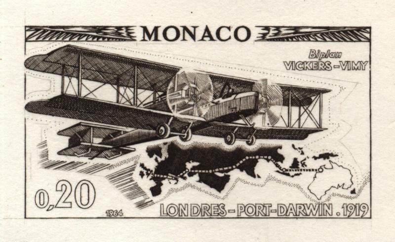 Monaco_1964_Yvert_644-Scott_572_1er_etat_sepia_a_detail