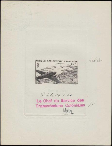 Fr_West_Africa_1946_Yvert_PA12-Scott_C12_black_b