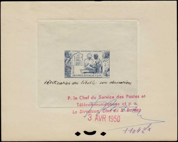 Fr_West_Africa_1950_Yvert_45-Scott_B3_blue_1104_Lx_bon_a_tirer