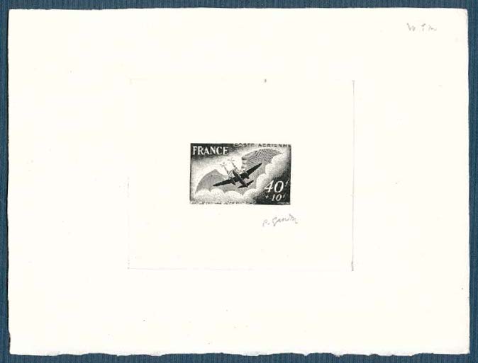France_1948_Yvert_PA23-Scott_CB3_black_cb