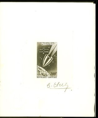 Gabon_1970_Yvert_PA96-Scott_C94_dark-olive-green