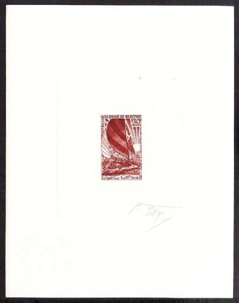 Mauritania_1968_Yvert_253-Scott_251_brown-red