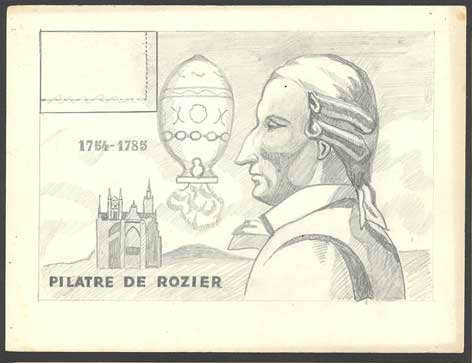 France_1943_Yvert-Scott_e_unadopted_Exposition_Philatelique_Pilatre_de_Rozier_MAQ