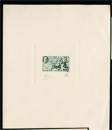 France_1946_Yvert_PA-Scott_C_unadopted_100f_Aide_a_la_France-Roosevelt_green_b_AP